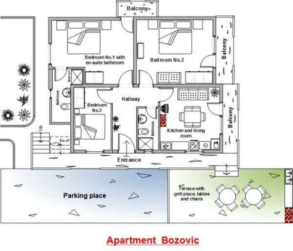 Apartment Bozovic Orebic Ruang foto